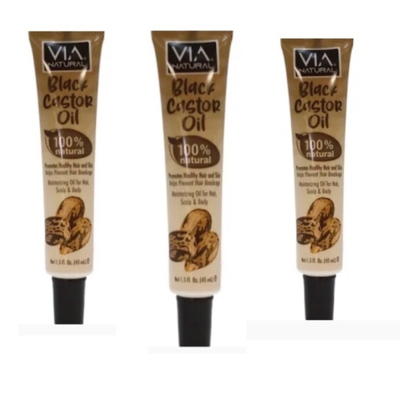 3pack‎ 100% natural moisturizing BLACK CASTOR Oil new - Picture 3 of 3